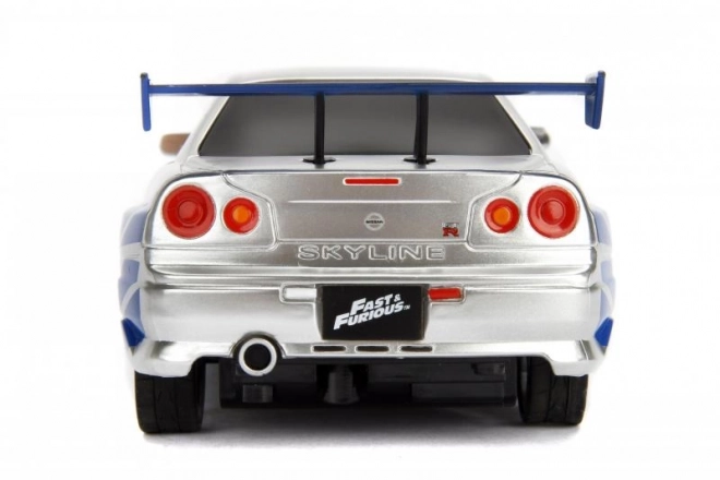 Snel en woest RC-auto Nissan Skyline 1:24