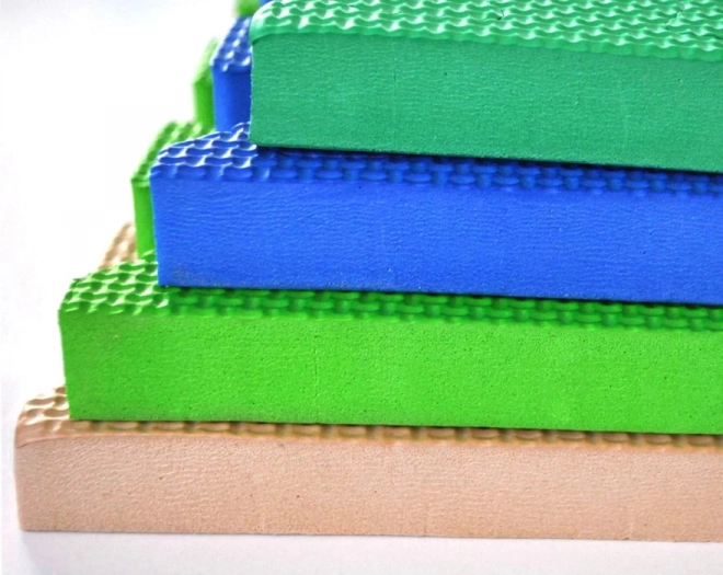 Kinder foam tapijt beige met randen