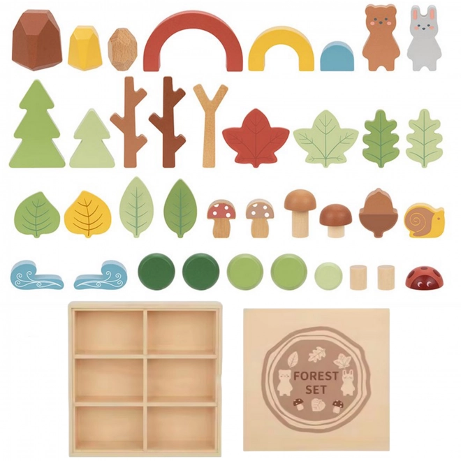 Bosset met houten blokken Tooky Toy