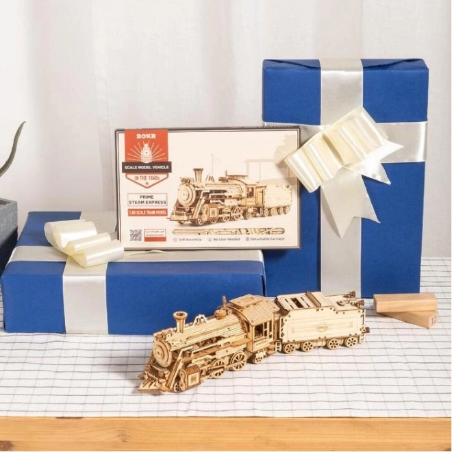 Locomotief - Stoom Express - 3D houten puzzel