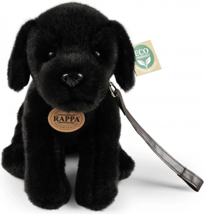 pluchen hond labrador zwart 25 cm eco-friendly