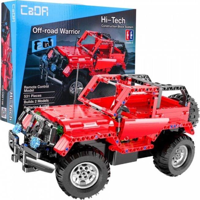 Bouwset CaDA offroad pick-up met afstandsbediening 2-in-1, 531 stukjes (6+)