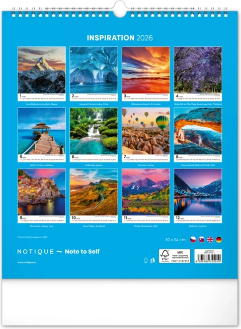Wandkalender Inspiratie 2026