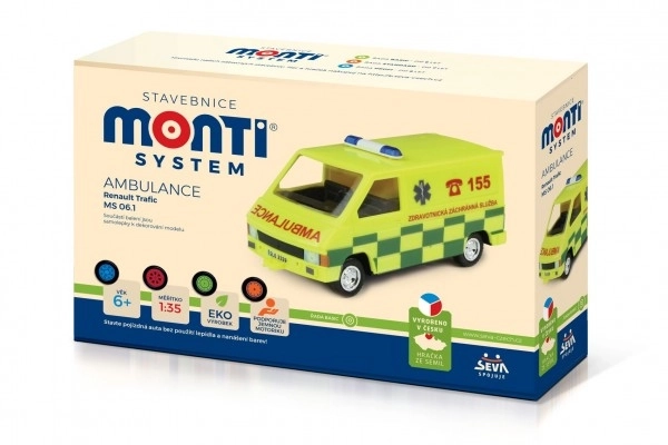 Bouwpakket Monti System MS 06.1 Ambulance Renault Trafic 1:35
