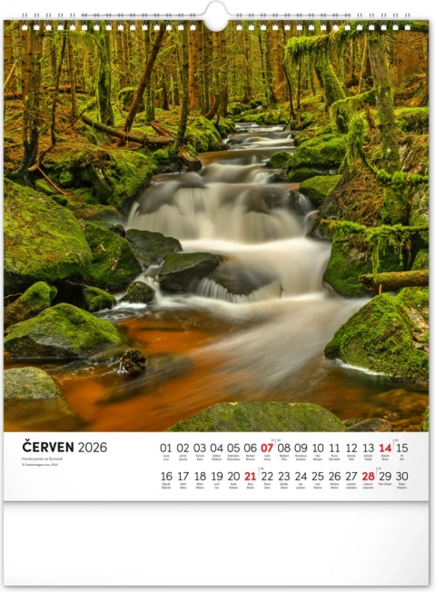 Muurkalender Šumava 2026