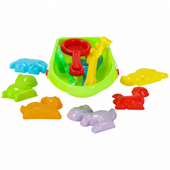 Kinderboot met zand- en waterspeeltjes