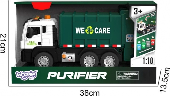 Interactieve vuilniswagen Purifier 1:10 - Educatief speelgoed voor afvalscheiding