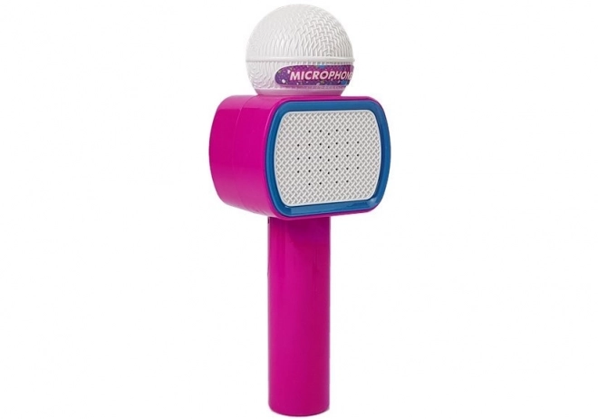 Kinder karaoke microfoon bluetooth roze