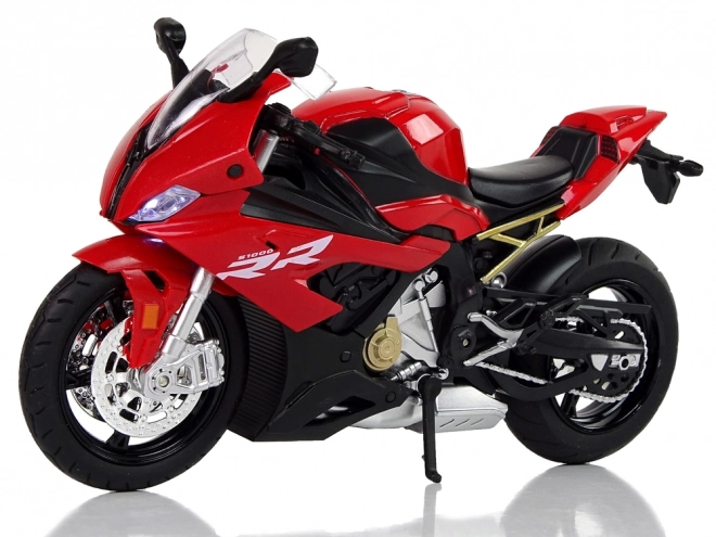 Model motorfiets BMW S1000RR Rode geluiden Lichten