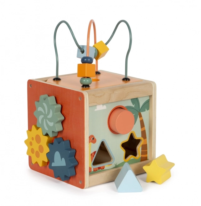 Small foot Houten motorische kubus Dino