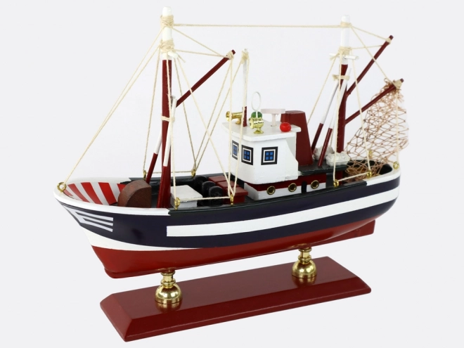 Houten verzamelviskotter – decoratief scheepsmodel