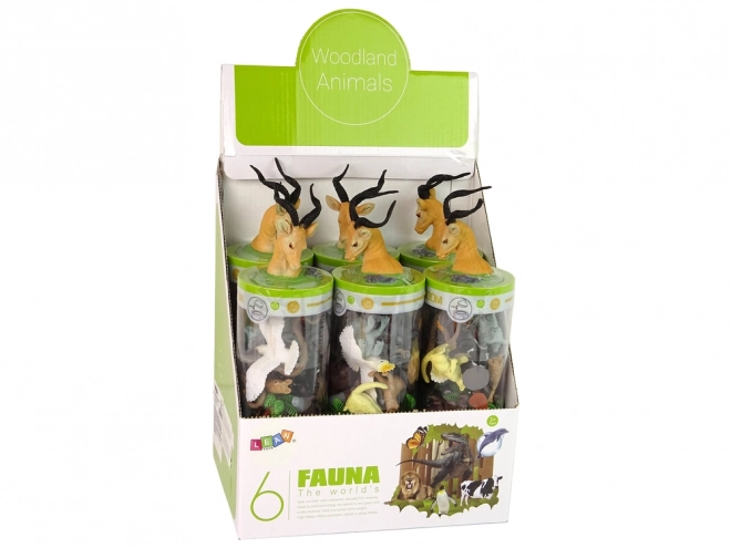 Set Australische Dieren Beeldjes 12st. Accessoires in buis