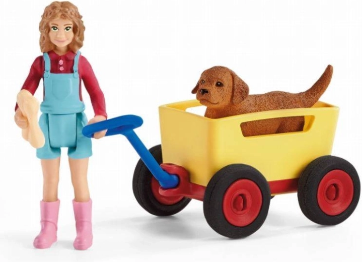 Schattig hondje met bot als accessoire