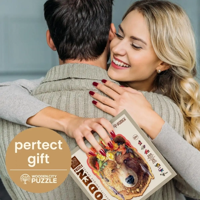 WOODEN CITY Houten puzzel Stijlvolle beer 250 stukken EKO