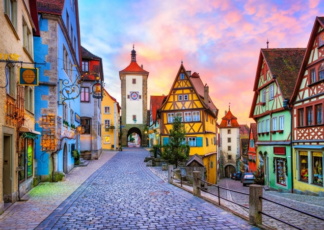 Puzzel Oude Stad Rothenburg in Duitsland 1000 stukjes