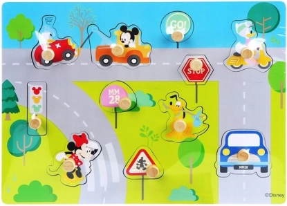Puzzel Disney Mickey hout