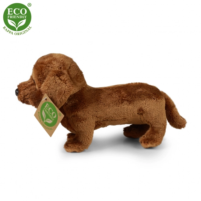 Stoffen hond teckel staande 2dr. 19 cm ECO-VRIENDELIJK