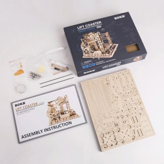 Knikkerbaan Marble Explorer - 3D houten bouwpakket
