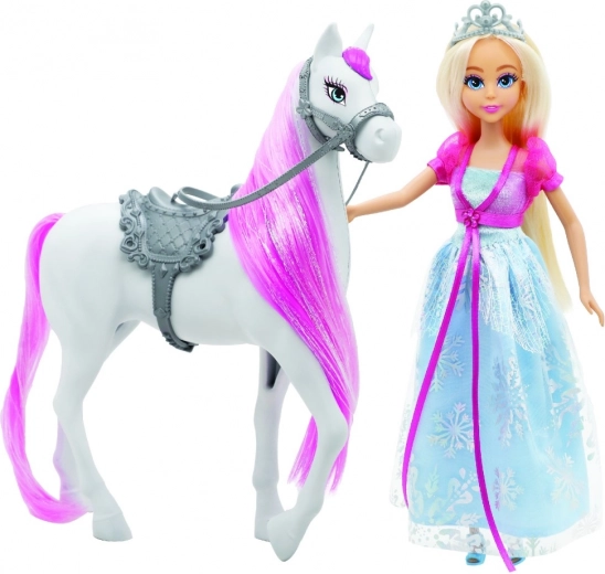 Betoverende prinses in glinsterende jurk