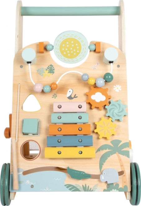 Houten loopwagen Safari voor kinderen