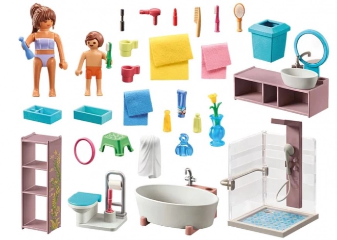 Set van figuren Mijn Leven Badkamer