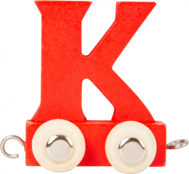 Small Foot houten treintje – kleurrijk alfabet letter K