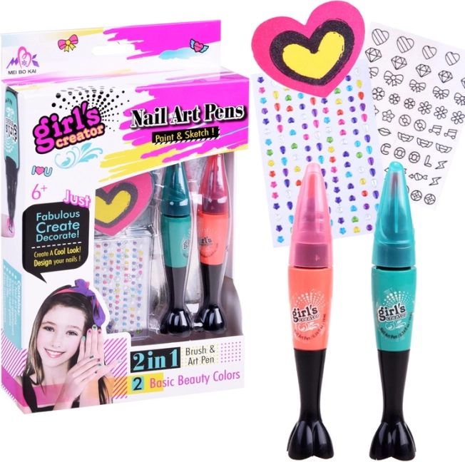 Nagelversieringsset Meisjescreatie