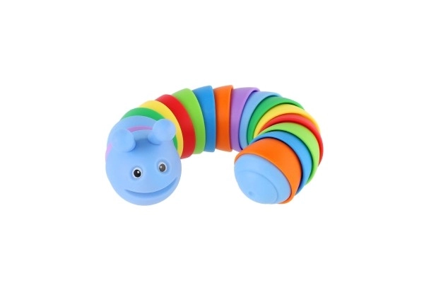 Antistress flexibele rups 17cm