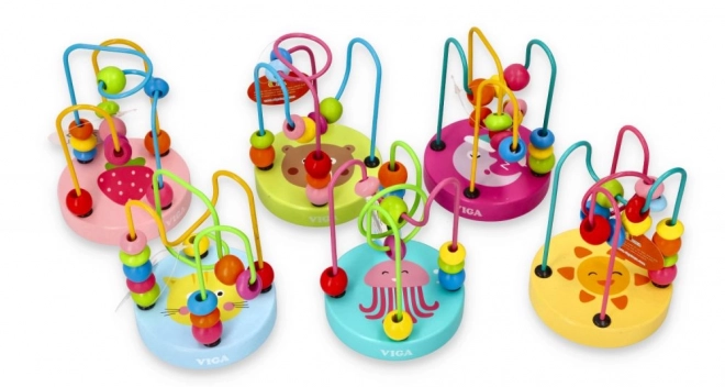 Pastelkleurige motorische lus met print