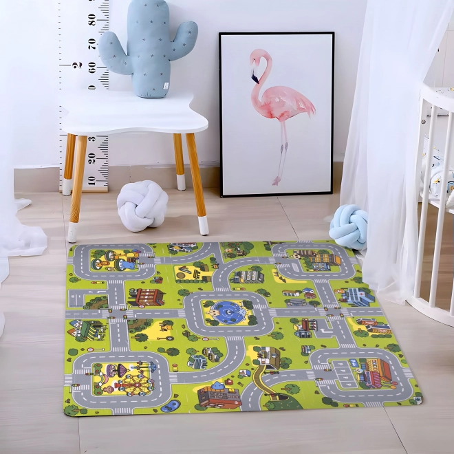 Grote EVA Speelmat voor Kinderen Stad 90,5x90,5 cm 21 stuks ECOTOYS