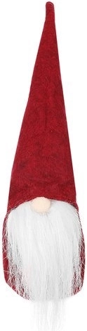 Staande kerstkabouter decoratie – Rood
