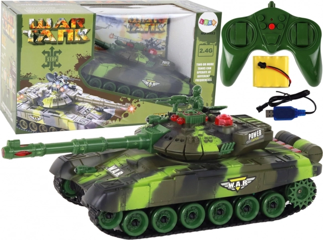 Grote op afstand bestuurbare militaire RC-tank 360 graden