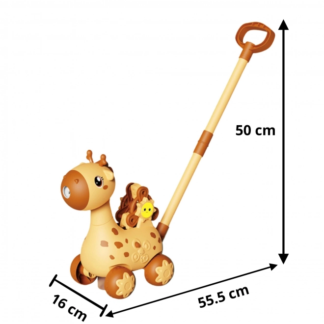 Bewegende giraffe 2-in-1 met bellenblaas voor kinderen