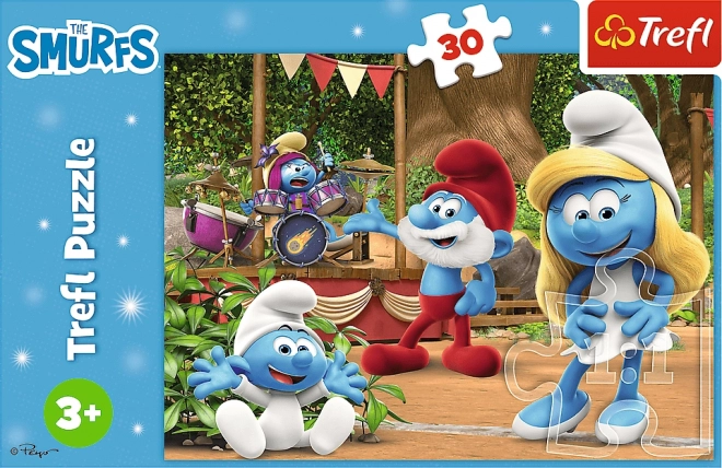 TREFL Puzzel Smurfen en Smurfin 30 stukken