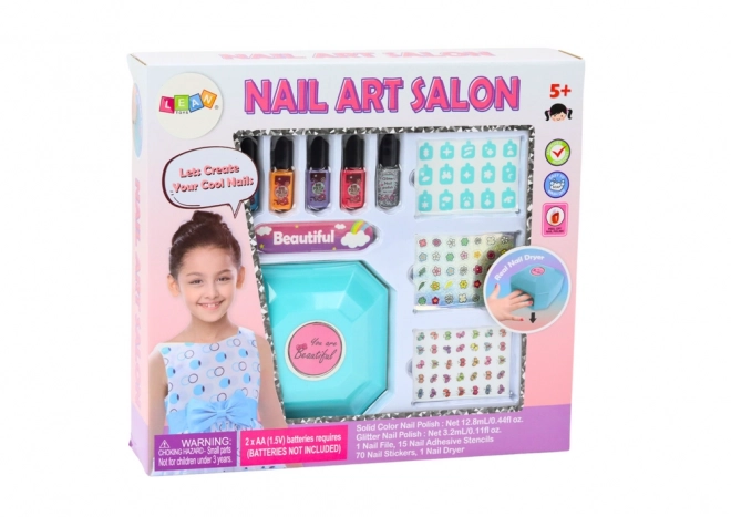 Set voor Nagelverzorging Manicure Lakken Stickers Droger