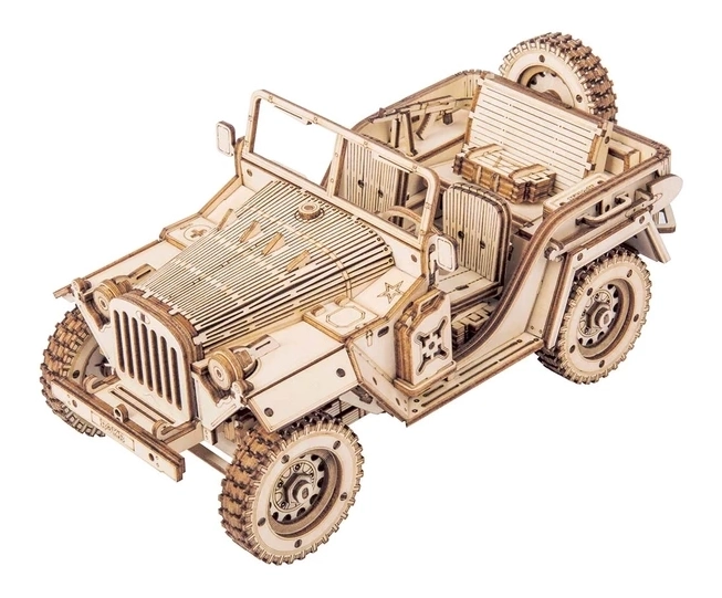 Leger Jeep - 3D houten puzzel