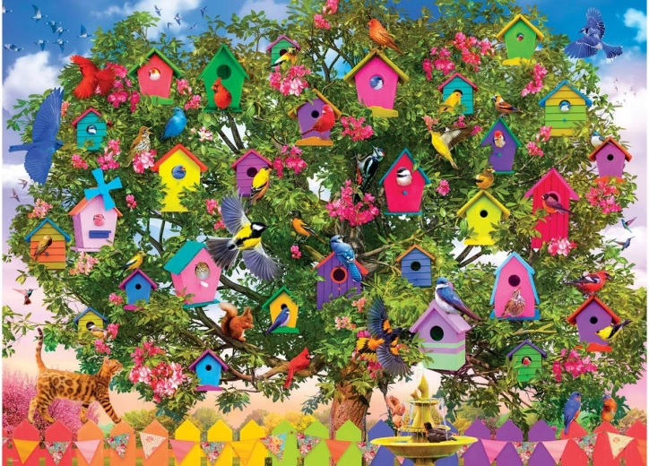 Puzzle EUROGRAPHICS Vogelhuisjes 1000 stukjes