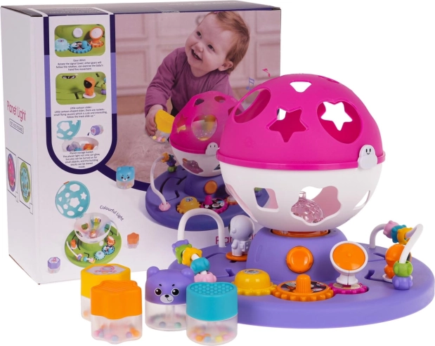 Interactieve sorteerset met licht en geluiden – Roze