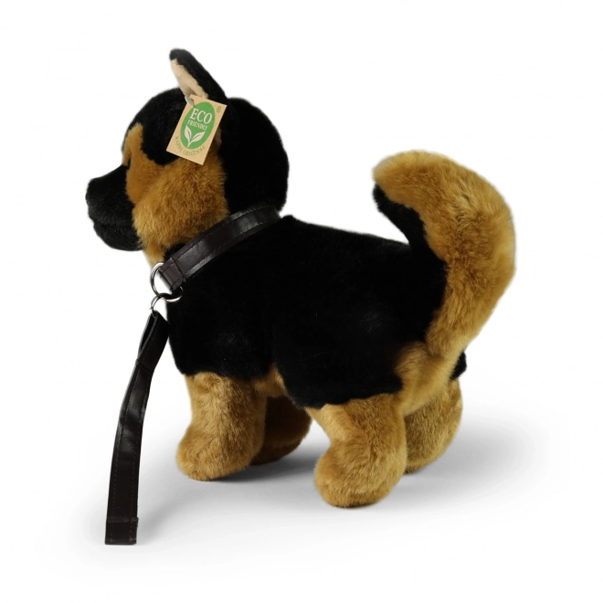 Pluchen Duitse herder met riem Eco Friendly