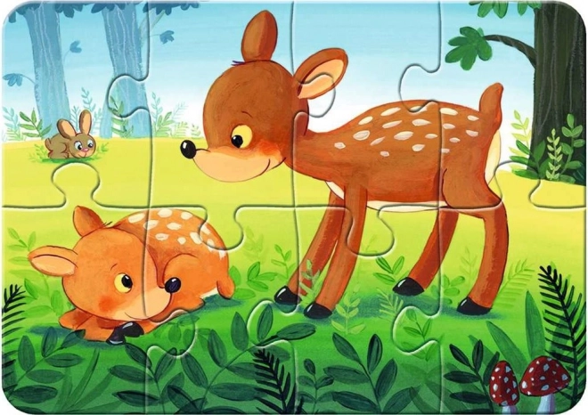 Mijn eerste puzzel bosdieren 4v1