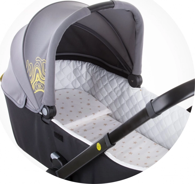 CHIPOLINO Matrasje voor kinderwagen Grijze sterren