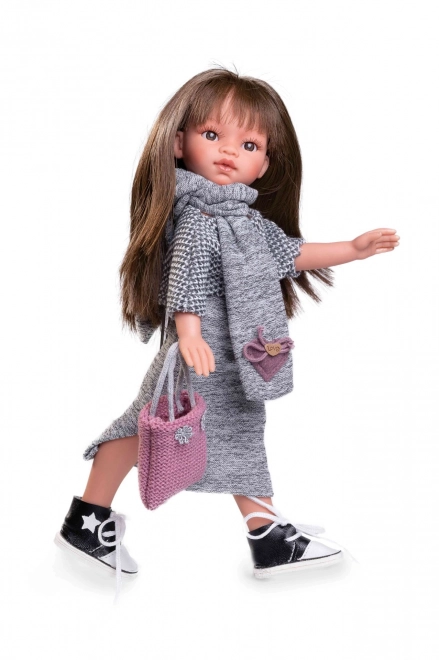 Realistische pop Emily met volledig vinyl lichaam - 33 cm