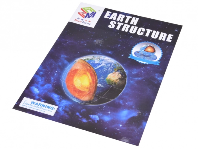 3D puzzel Planeet Aarde - Structuur 50 stukken