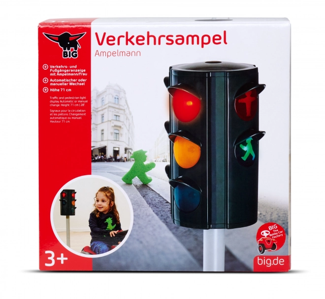 Grote verkeerslicht met automatische omschakeling van lichten