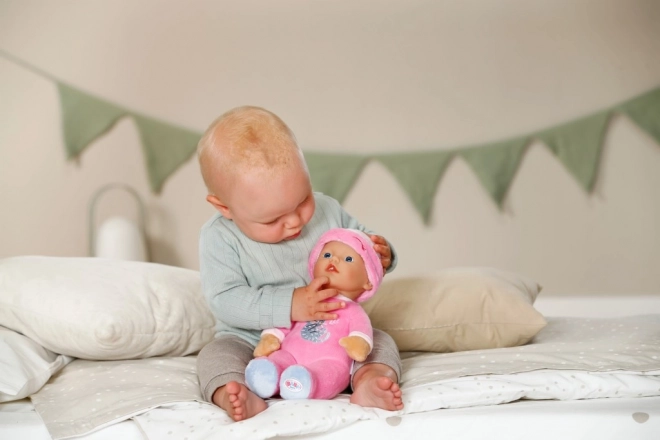 Slaapknuffel voor baby's donkerroze 30 cm