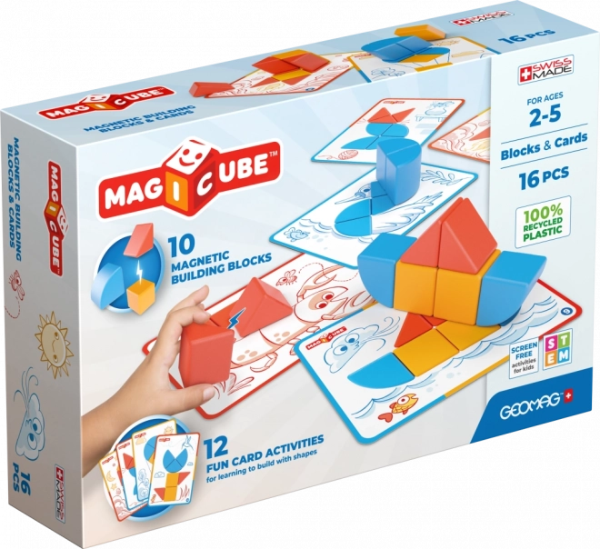 Geomag Magicube Blokken&Kaarten 16 stuks