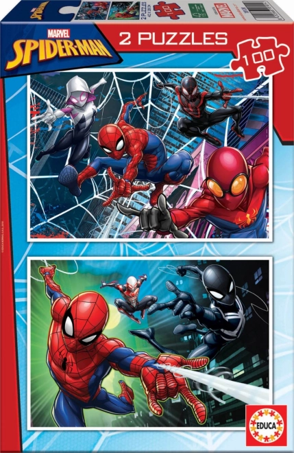 EDUCA puzzel Spiderman 2x100 stukjes