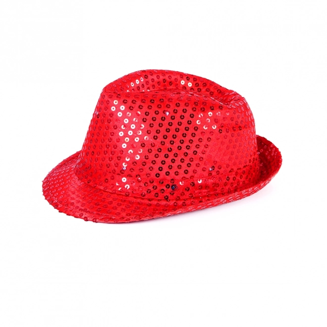 Discohoed rood met LED-licht voor volwassenen
