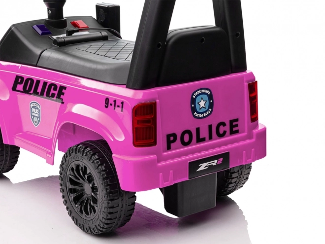 Kind loopauto Politie roze