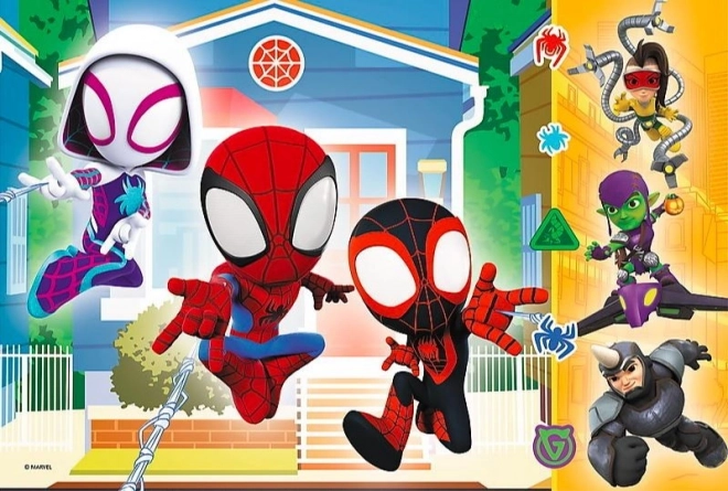 Puzzel 60 stukjes in de Wereld van Spideymans Spiderman